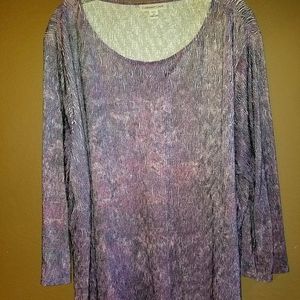 Coldwater Creek Lavender Crepe Top